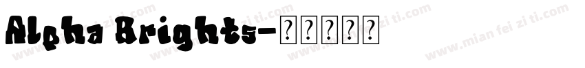 Alpha Brights字体转换